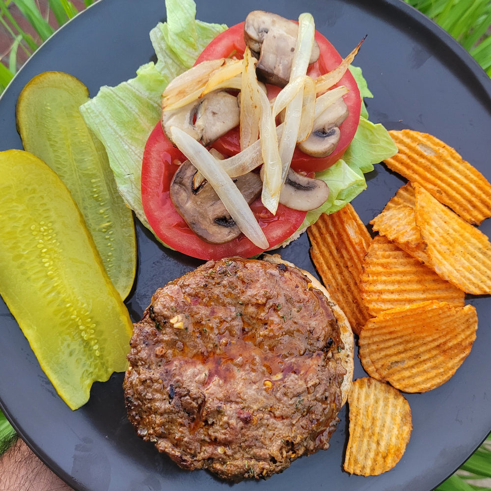 Spicy Portuguese BBQ Beef Burger