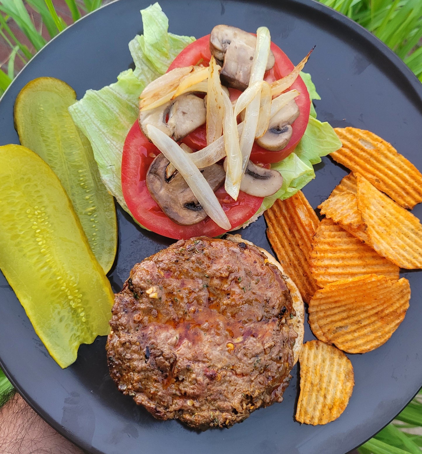 Spicy Portuguese BBQ Beef Burger